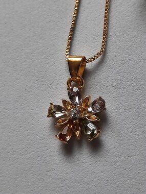 Brand New Gold Plated Jewelry Set (Necklace/Earrings)